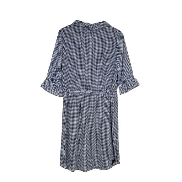 Banana Republic Womens M 3/4 Sleeve Tie Neck Dress with Pockets NEW - Picture 2 of 10